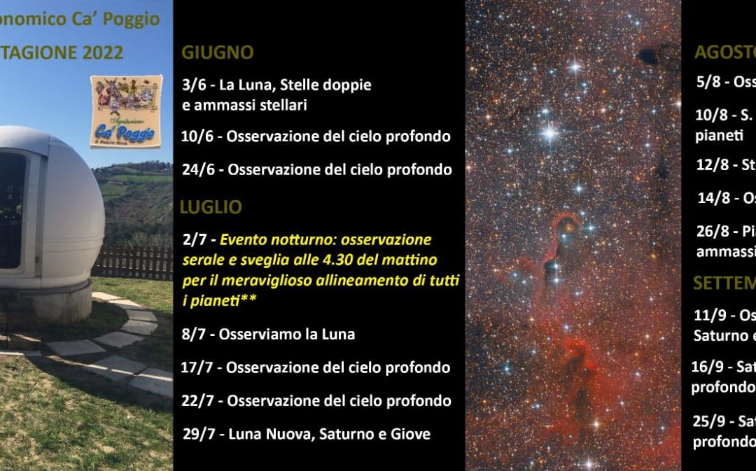 Osservazioni del cielo notturno