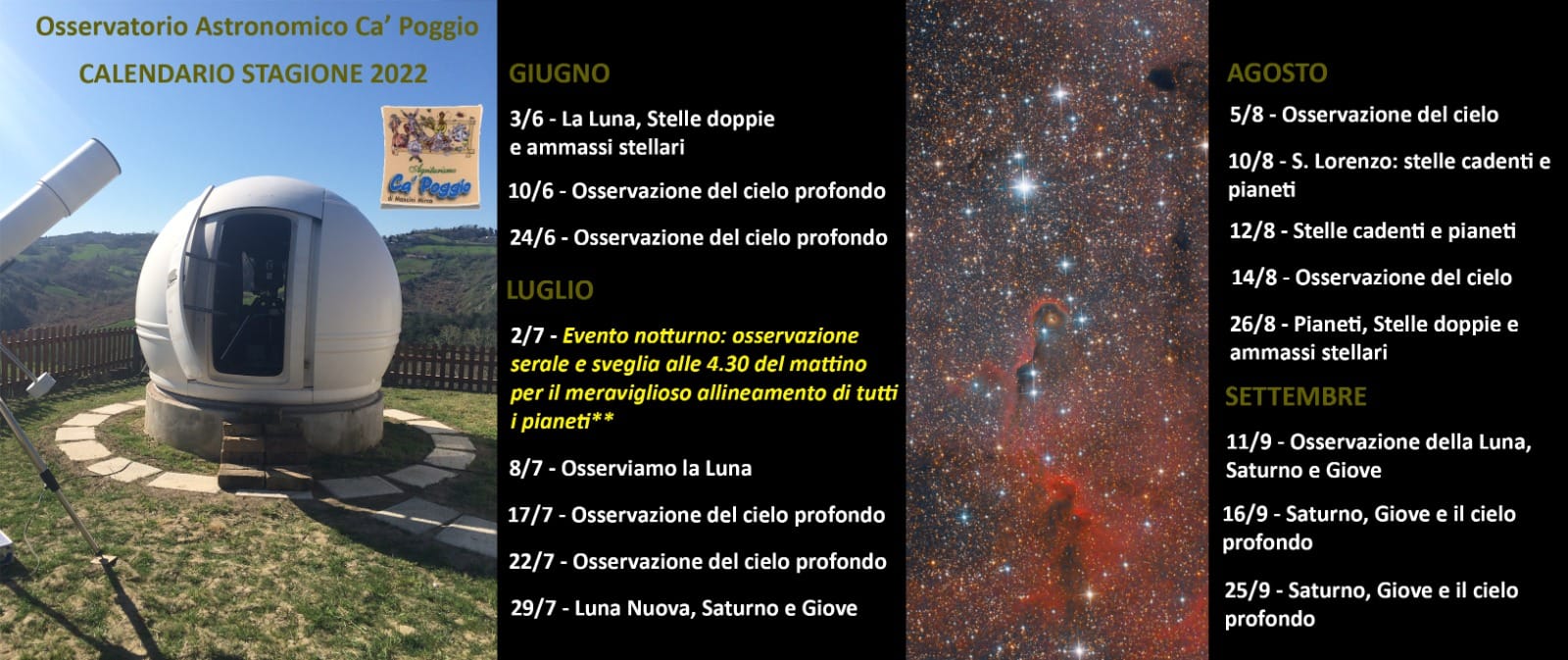 Osservazioni del cielo notturno